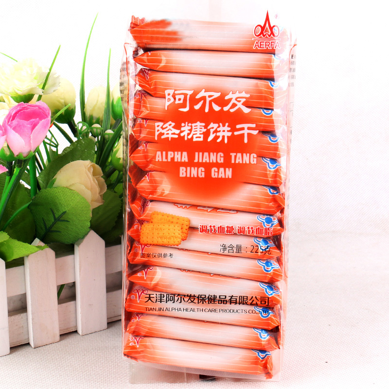 组合4阿尔发降糖饼干奶油味225g